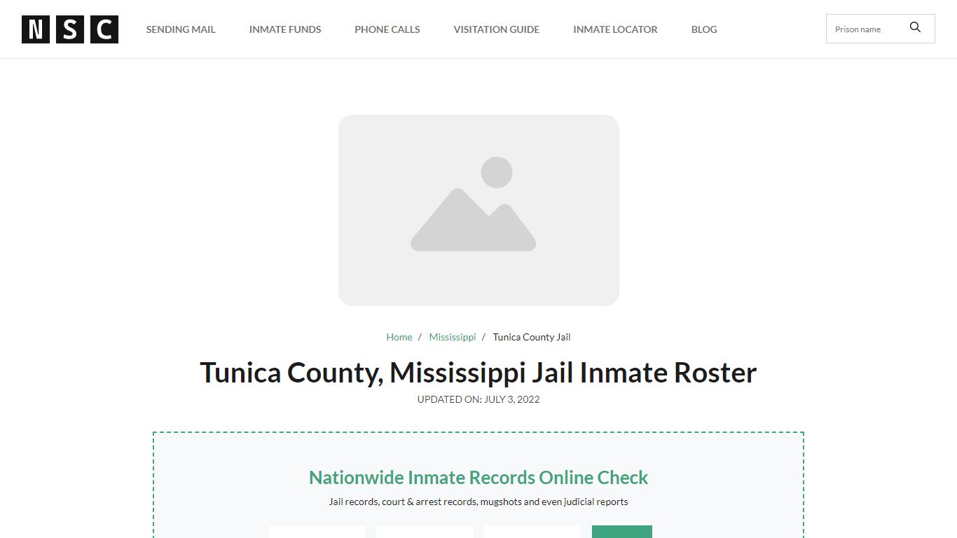 Tunica County, Mississippi Jail Inmate List